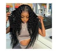 parrucche da donna Parrucche per la sostituzione 13x4 Parrucche Dei Capelli Umani Pieni Del Merletto Parrucche Frontali Ricci Hd Trasparente Pre Colto for Le Donne 8-34 Pollici Onda Profonda Parrucca