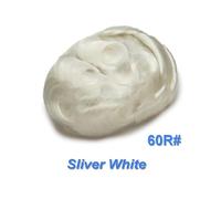 Parrucche da uomo Hairline Men Toupee Capelli umani Parrucca da uomo Sistemi di sostituzione Protesi for capelli Parrucca(Sliver White,6x8)