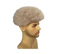 Parrucche da uomo Parrucchino for capelli afro wave unità parrucchino riccio da uomo nero sistema di sostituzione dei umani in pizzo pieno(Ombre Afro Curly)