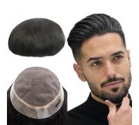Parrucche da uomo realistiche Parrucche for capelli da uomo Parrucchino for capelli umani for uomo Unità di sistema di capelli umani indiani Remy Sostituzioni naturali di capelli umani Pezzo di capell
