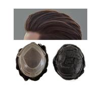 Parrucche da uomo realistiche Protesi capillare da uomo in pizzo Parrucchino da uomo Parrucche for capelli umani Frontale HD Linea sottile in pizzo Parrucchino umano indiano traspirante Pezzo di capel