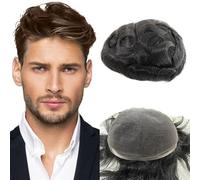 Parrucche da uomo realistiche Uomini Protesi Capillare HD Del Merletto Uomo Parrucchino Parrucche Indiane Dei Capelli Umani di Remy Parrucca Piena Del Merletto Dei Capelli Umani Sistema di Sostituzion