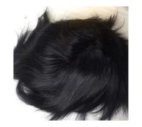 Parrucche da uomo, Replacement Toupee Men 0.12mm Thickness Durable Injection Wigs For Men 100% Human Hair System Unit Capillary Prosthesis,Parrucca grigia(Darkest Brown,7x9)