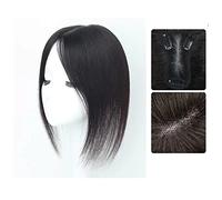Parrucche Di Capelli Umani Parrucca for ragazze, toppa for la testa, capelli bianchi, capelli veri, soffici e soffici, for aumentare il volume dei capelli Parrucca Decorativa Cosplay(11-(8-12)25CM-bla