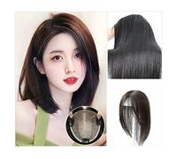 Parrucche Di Capelli Umani Parrucca Pezzo da donna Testa soffice Top Capelli veri Pezzo di toppa for capelli bianchi Frangia Pezzo di parrucca for capelli veri Parrucca Decorativa Cosplay(05 - (12x13)