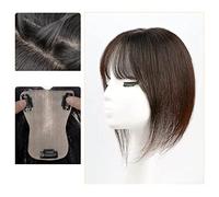 Parrucche Di Capelli Umani Pezzo di parrucca Testa da donna for riempire i capelli Pezzo di capelli bianchi Soffice Aumenta la quantità di capelli veri Parrucca piena di persone reali Parrucca con fra