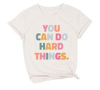 Parrucche di carnevale per insegnanti di cose dure T Shirt da donna Live Happy Happiness Grafica T-shirt a maniche lunghe da donna strette, beige., XXL