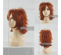Parrucche di Cosplay di parrucche sintetiche di capelli sintetici a strati soffici arancioni di Yata Misaki Fibra di resistenza al calore come l'immagine