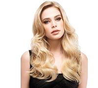 Parrucche di Halloween 65 cm / 26 "Wig's Wig Fashion Long Big Wavy Resistente al calore Bionda parrucca for donne Cosplay Party Daily Wear Gold/A (Colore : A)