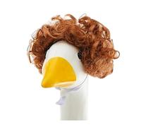Parrucche d'oca per portico multicolori, set di accessori per esterni, taglio di capelli a bob, parrucca afro, carine per prato (2)