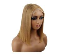 Parrucche Donna Parrucca Bob Capelli Umani 5x5 Parrucche Frontali in Pizzo Biondo Miele Senza Colla for Donna wigs(Honey Blonde-150%,12inch)
