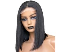 Parrucche Donna Parrucca Bob Glueless Wear and Go da 12 pollici, capelli umani, chiusura in pizzo 4x4, parrucche for donne nere, densità 150 wigs