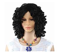 Parrucche Donne Black Synthetic Falso Finger Finger Wave Mommy Wig Cosplay parrucca in fibra
