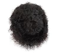 Parrucche durevoli di protesi capillare di NPU dei capelli croccanti del Toupee degli uomini 100% di sostituzione dei capelli umani 110 6x8# ricciolo d'acqua 1B