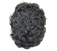 Parrucche durevoli di protesi capillare di NPU dei capelli croccanti del Toupee degli uomini 100% di sostituzione dei capelli umani 120 8x10 #25mm Curl 1B