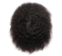 Parrucche durevoli di protesi capillare di NPU dei capelli croccanti dell'uomo 100% di sostituzione dei capelli umani 110 7x10#Deep Curl 1B