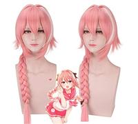 Parrucche FGO Astolfo Anime Parrucca Cosplay Apocrypha Fata Rosa Lunga Coda di cavallo Capelli sintetici Parrucca Costume da festa di Halloween + Cappellino parrucca