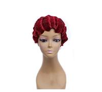 Parrucche for le donne Black Finger Waves Wig Synthetic Blonde Hair Park Cosplay(B)