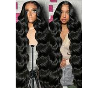 Parrucche frontali in pizzo 250%13x6 per capelli umani da 40 pollici, onda del corpo trasparente, 5x5, senza colla, pronte da indossare, parrucca frontale in pizzo 13x4, parrucca in pizzo 13x6, 8 po