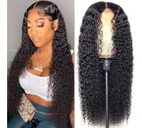 Parrucche frontali in pizzo capelli umani artificiali sintetici a onda profonda pre-pizzicati senza colla, parrucche frontali con onda del corpo parrucche in pizzo trasparente HD emulazione ad alta