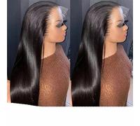 Parrucche frontali in pizzo dritto per capelli umani 180% densità 13x4 13x6 HD Parrucche frontali in pizzo per donne Parrucche frontali in pizzo 360 per capelli umani - 16 pollici - 180% - Nuova parru
