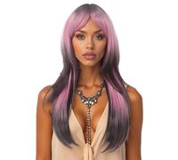 Parrucche Frontali In Pizzo Per Le Donne, Rosa Ombre Ad Alta Temperatura Parrucca Sintetica Dritto