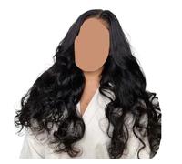 Parrucche frontali in vero pizzo con capelli umani, ondulate, chiusura 5x5, invisibili, pre-pizzicate(250 Density,20inches)