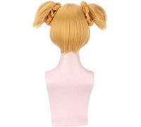 Parrucche GJBXP Parrucche a rete per cosplay anime Rosa, Capelli in fibra resistente alle alte temperature, Capelli lisci gialli
