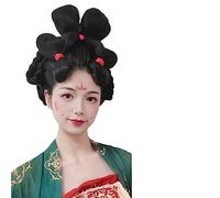 Parrucche Hanfu da donna, Parrucca cinese Hanfu, chignon, cosplay, multicolore(Wig A)
