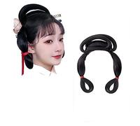 Parrucche Hanfu da donna, Parrucca cinese Hanfu, chignon, cosplay, multicolore(Wig C)