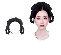 Parrucche Hanfu da donna, Parrucca cinese Hanfu, chignon, cosplay, multicolore(Wig J)