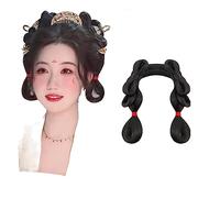 Parrucche Hanfu da donna, Parrucca cinese Hanfu, chignon, cosplay, multicolore(Wig L)