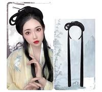 Parrucche Hanfu da donna, Parrucca multiuso con fascia for capelli in stile antico cinese cosplay vintage sintetico(Vm97)