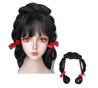 Parrucche Hanfu da donna, Parrucca multiuso con fascia for capelli in stile antico cinese cosplay vintage sintetico(Fg06)