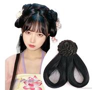 Parrucche Hanfu da donna, Parrucca sintetica antica cinese, copricapo Hanfu for capelli, for donne, cosplay, multicolore(VM20)