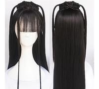 Parrucche Hanfu da donna, VintageParruccaHanfuCineseStileAnticoMultiusoCostumeTuttoCapModellazionePersonalizzatoProdottoMulticolore(Wig B)