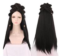 Parrucche Hanfu da donna, VintageParruccaHanfuCineseStileAnticoMultiusoCostumeTuttoCapModellazionePersonalizzatoProdottoMulticolore(Wig C)