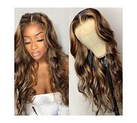 Parrucche in evidenza Parrucca per capelli umani Ombre merletto parrucche brasiliane per donne nere 30 pollici miele bionda onda del corpo parrucca anteriore in pizzo 150% densità parrucca fasciatura