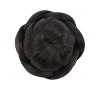 Parrucche intrecciate a ciambella, chignon intrecciato con pettini integrati, per feste di ballo, acconciature da donna, acconciature per ragazze, matrimoni