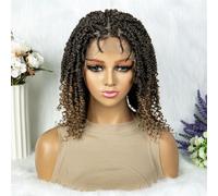 Parrucche Intrecciate Da Donna Parrucca Anteriore In Pizzo Sintetico Parrucca Dreadlock Parrucche Corte Senza Nodi Per Le Donne Nere Parrucca Sintetica 14 Pollici