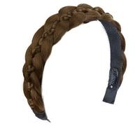 Parrucche intrecciate regolabili per capelli resistenti al calore in fibra sintetica Hairhoop per le donne Occasione speciale e usura quotidiana naturale treccia capelli