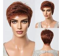 Parrucche lisce con frangia, taglio corto, sintetiche, per donne, stile Lolita quotidiano, resistenti al calore-SS1001-6