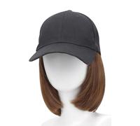 Parrucche lunghe da donna, extension sintetiche per capelli, con cappello da baseball, protette per chemioterapia e malati di cancro