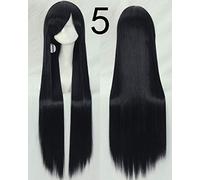 Parrucche lunghe diritte da 100 cm 39 `` Parrucche da donna in uso comune Capelli sintetici ad alta temperatura per capelli finti Parrucche comuni per parrucche + protezione per parrucche Parrucca d