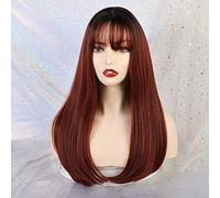 Parrucche lunghe dritte GJBXP con frangia Parrucche sintetiche naturali Omber Blonde per donne Parrucche Cosplay afroamericane Fibra resistente al calore Lc201-1