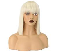 Parrucche lunghe parrucche sintetiche da donna con frangia capelli lunghi scalati castano chiaro evidenzia parrucche multicolori parrucca naturale