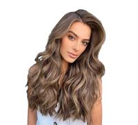 Parrucche Marroni Ondulate Lunghe Da 26 Pollici For Le Donne Parrucca Resistente Al Calore For Capelli Sintetici Natuaral For Costumi Donna E Cosplay 260g
