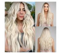 Parrucche Medio-lunghe In Fibra Sintetica Parrucca Media For Capelli Ombre For Ragazze E Donne Morbide Naturali Da Indossare Ogni Giorno Facile Da Indossare(LC179-11)