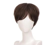 Parrucche naturali per capelli corti, testa completa, per Halloween, vacanze, colore freddo dei capelli, per cosplay e coser