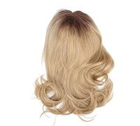 Parrucche ondulate bionde Capelli sintetici Fibra resistente al calore Stile riccio ondulato di lunga durata per le donne quotidiane delle feste Parrucca alla moda